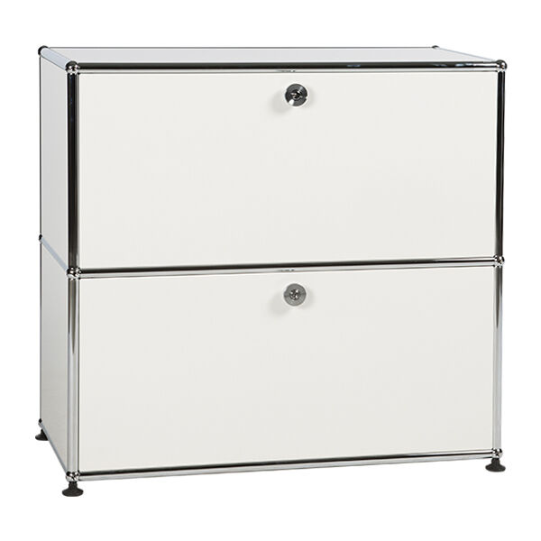 Sideboard USM Haller wei&szlig; 2 Klappt&uuml;ren mit 2 Keycards