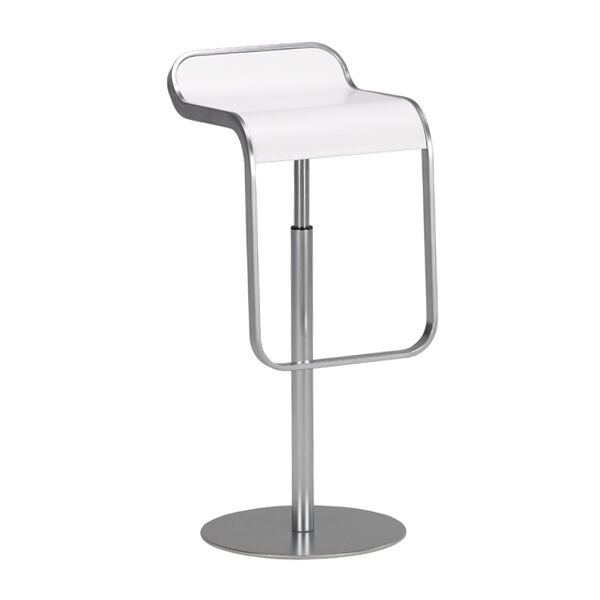 Barhocker LEM Chrom/wei&szlig;