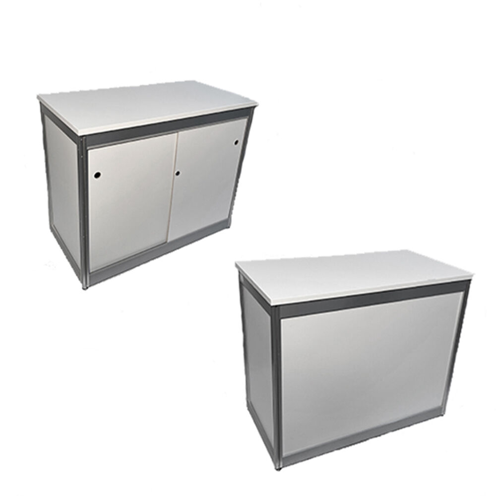 Syma-Verkaufstheke, Modell 2 wei&szlig;, abschlie&szlig;bar